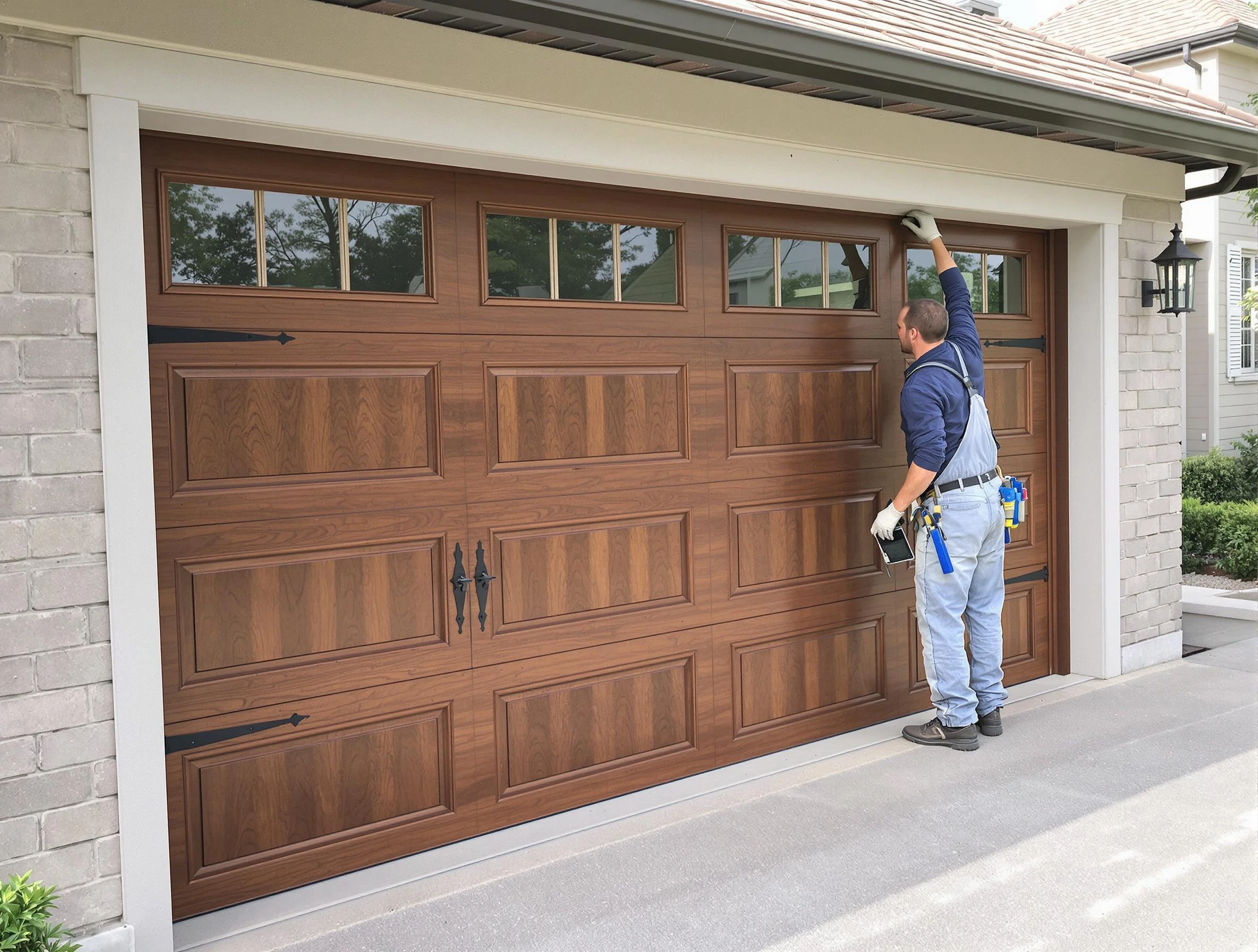 Custom garage door showcase by Needham Garage Door Repair in Needham