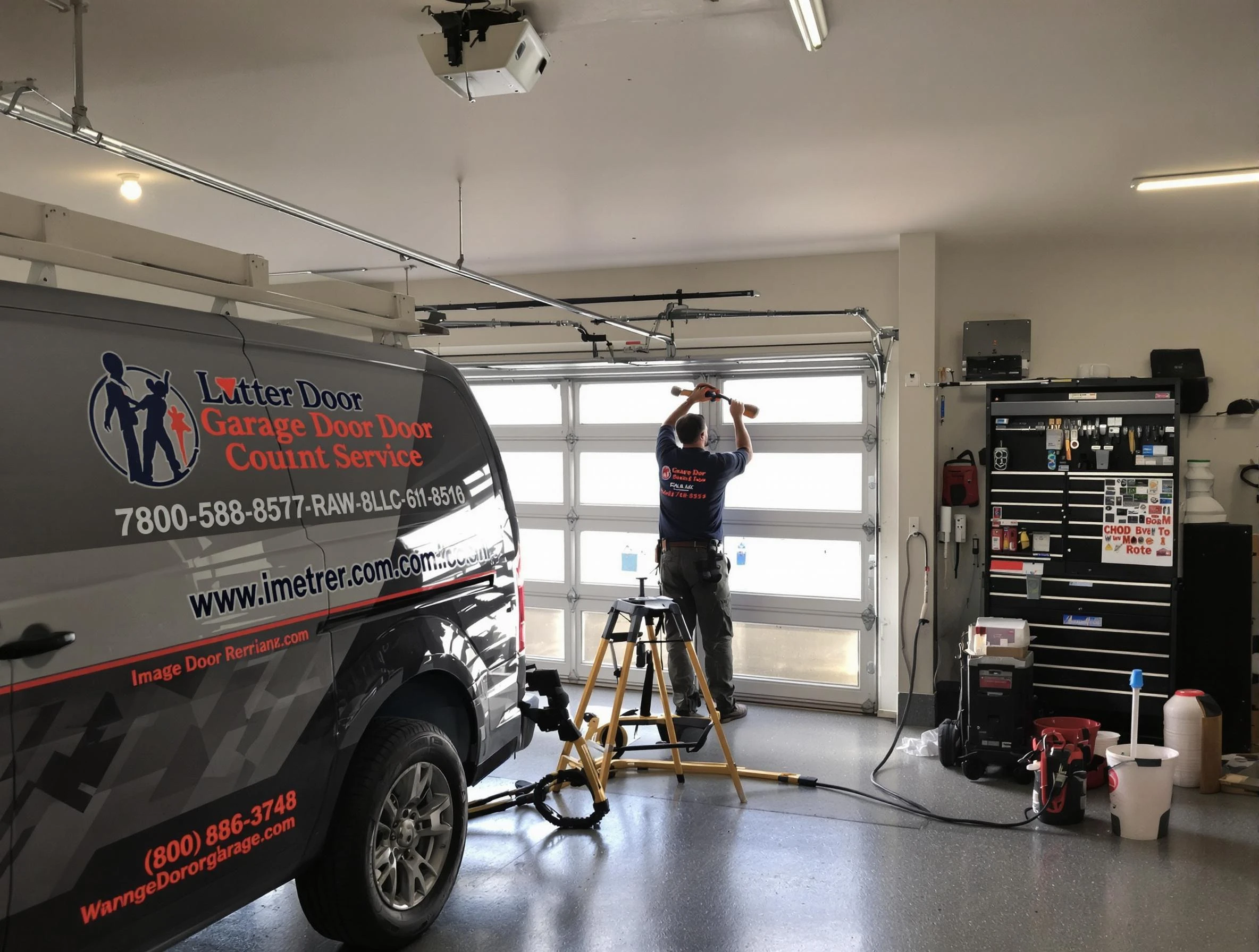 Needham Garage Door Repair rapid response team performing same-day repair in Needham